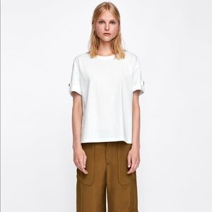 Zara T-shirt with buttons